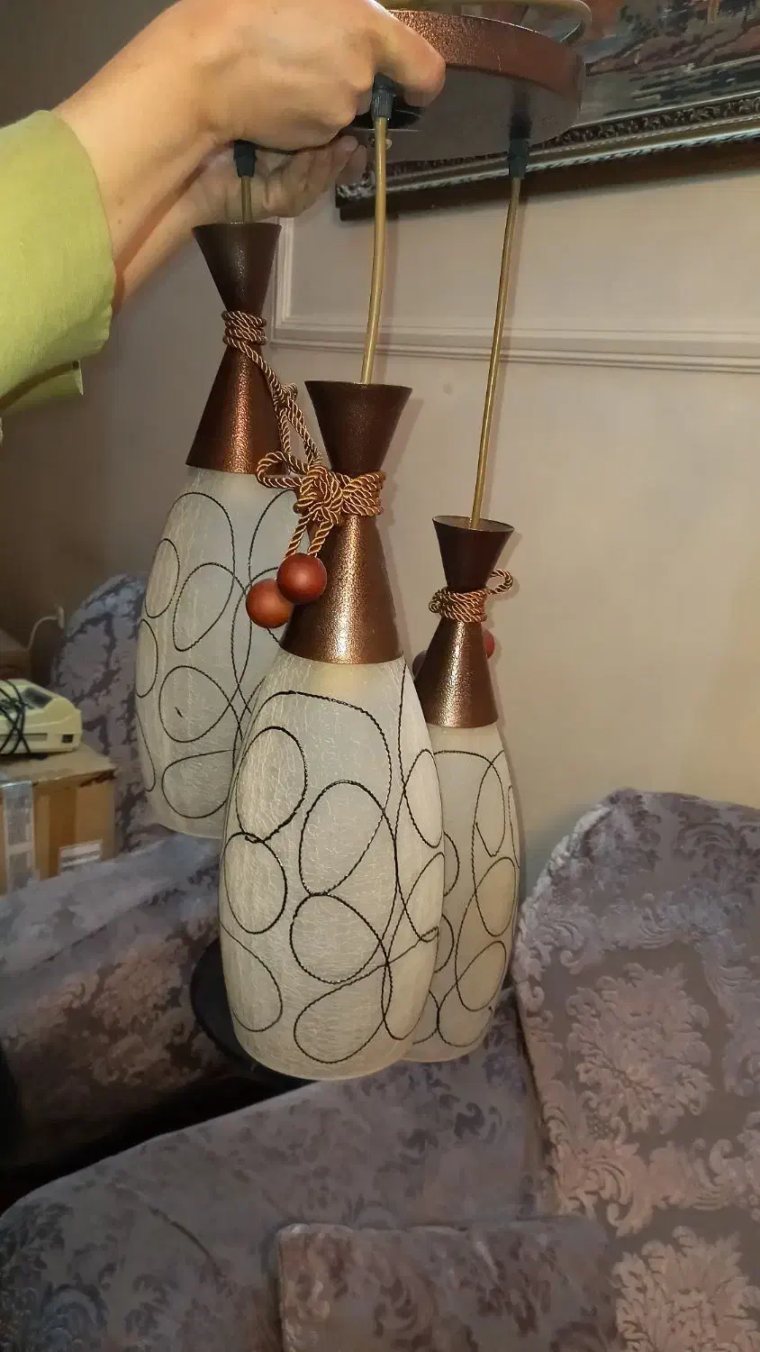 لوستر|لوستر و چراغ آویز|مشهد, جانباز|دیوار