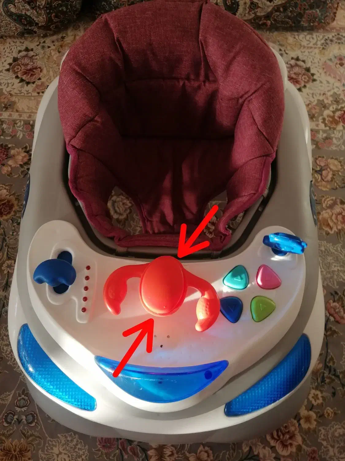 روروئک موزیکال دلیجان مدل یوفو|اسباب و اثاث بچه|یزد, |دیوار