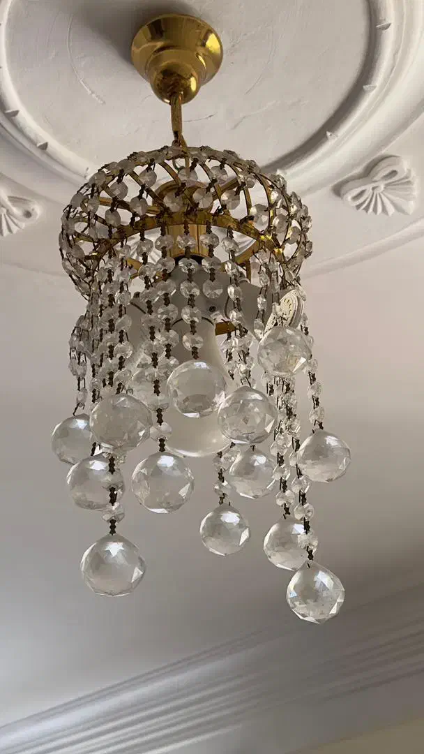 لوستر کریستالی با تخفیف عالی|لوستر و چراغ آویز|رشت, تازه آباد|دیوار