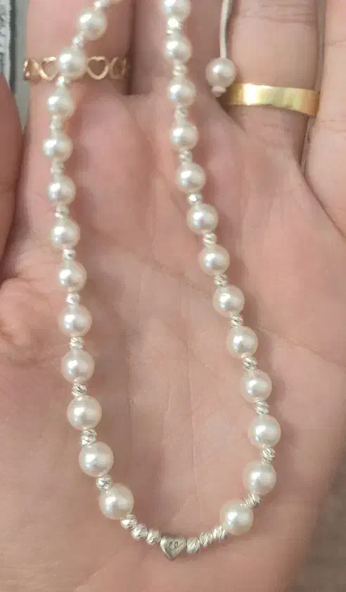 گردنبند نقره 925 و مروارید|جواهرات|خرم‌آباد, |دیوار