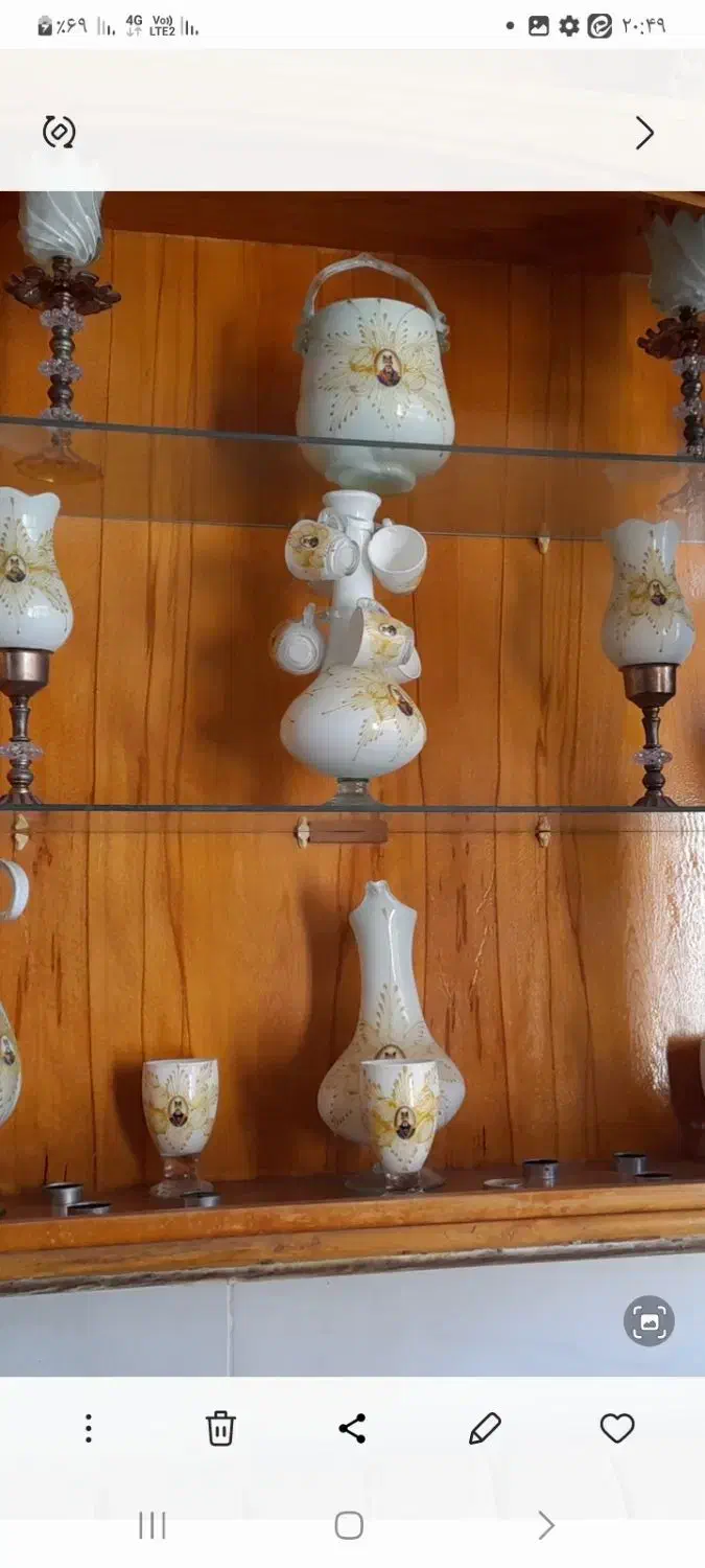 دو دست ظروف قدیمی چینی|صنایع دستی و سایر لوازم تزئینی|اصفهان, جلوان|دیوار