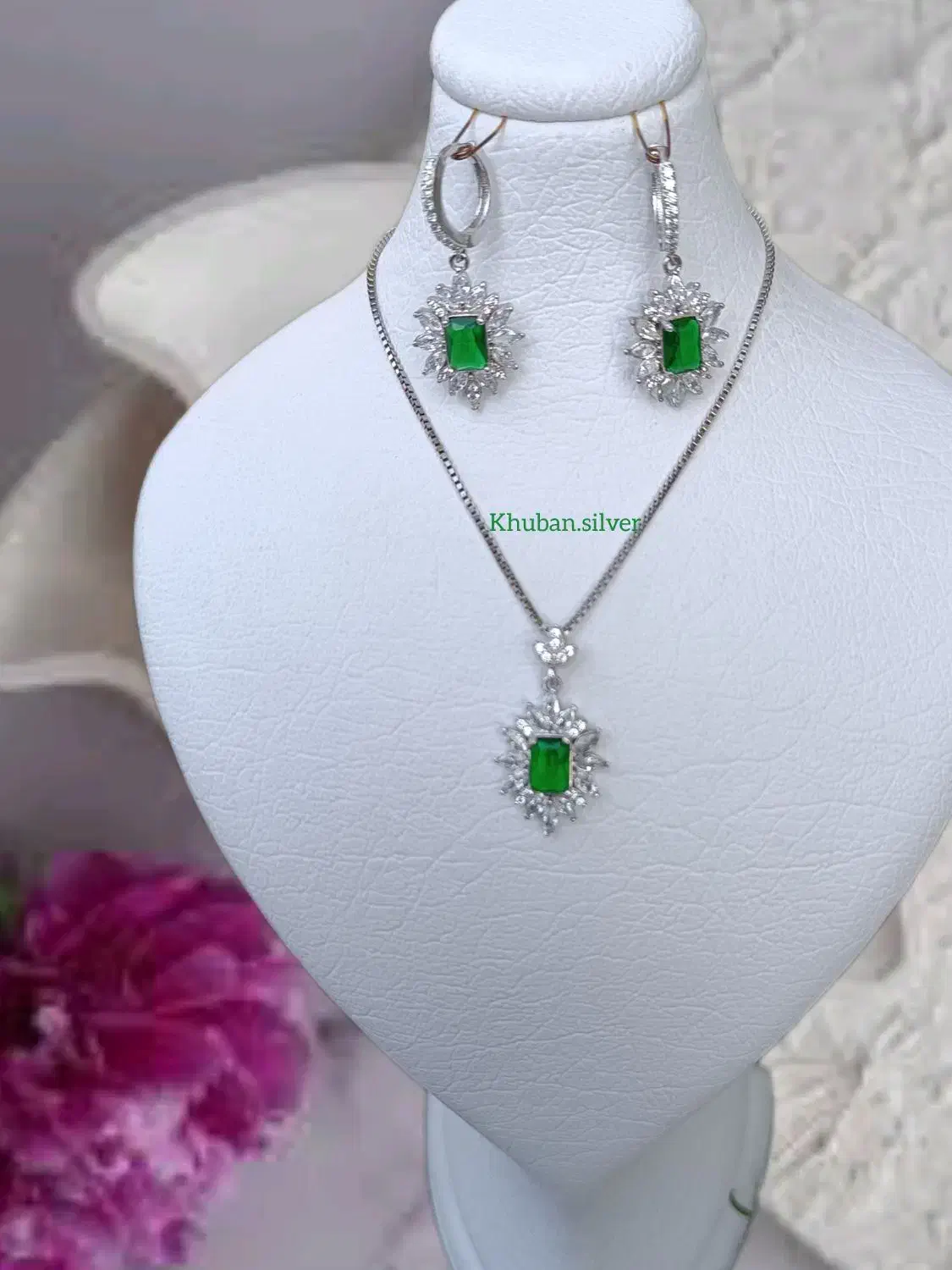 نیم ست نقره جواهری|جواهرات|ارومیه, |دیوار