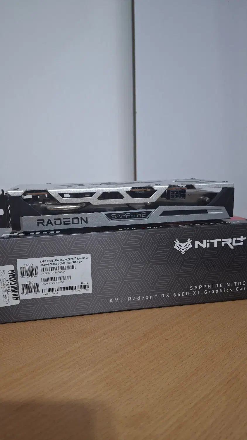 sapphire nitro+ 6600 xt OC خانگی رقیب 3060ti 3070|قطعات و لوازم جانبی رایانه|شیراز, عفیف‌آباد|دیوار
