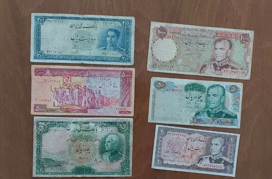 14 عدد اسکناس کمیاب قدیمی از 30 هزار تومن تا 2500.|کلکسیون سکه، تمبر، اسکناس|شاهینشهر, عطار|دیوار