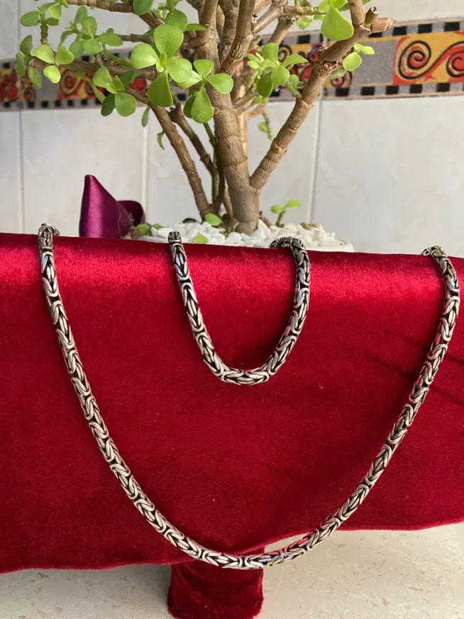 زنجیر و دستبند نقره کرال تایلندی|جواهرات|تهران, سردارجنگل|دیوار