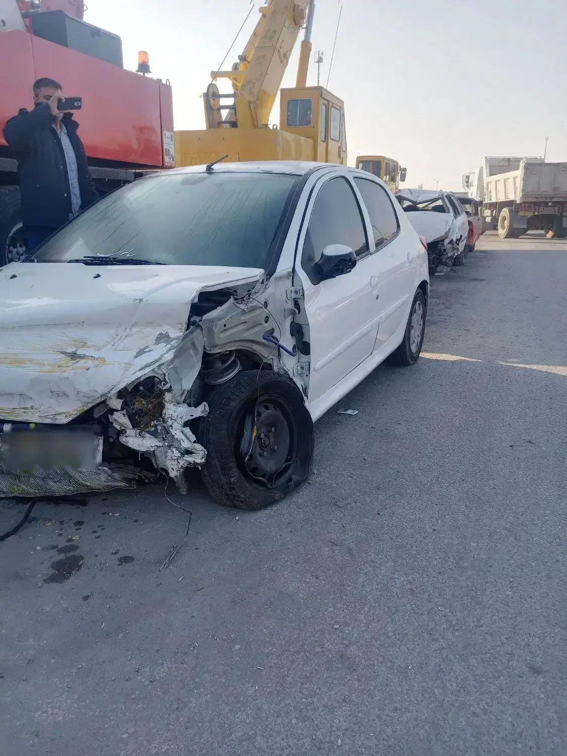 206 تیپ 5 مدل 95 تصادفی|خودرو سواری و وانت|مشهد, ثامن|دیوار