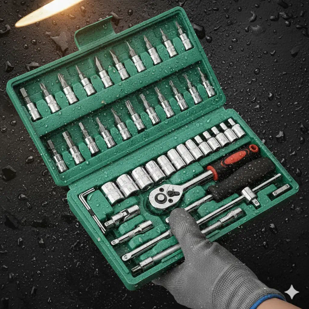 جعبه بکس ۴۵عددی MaxPro/قدرت دوام و صرفه در یک ست|ابزارآلات|کاشان, فاز ۱ ناجی آباد|دیوار