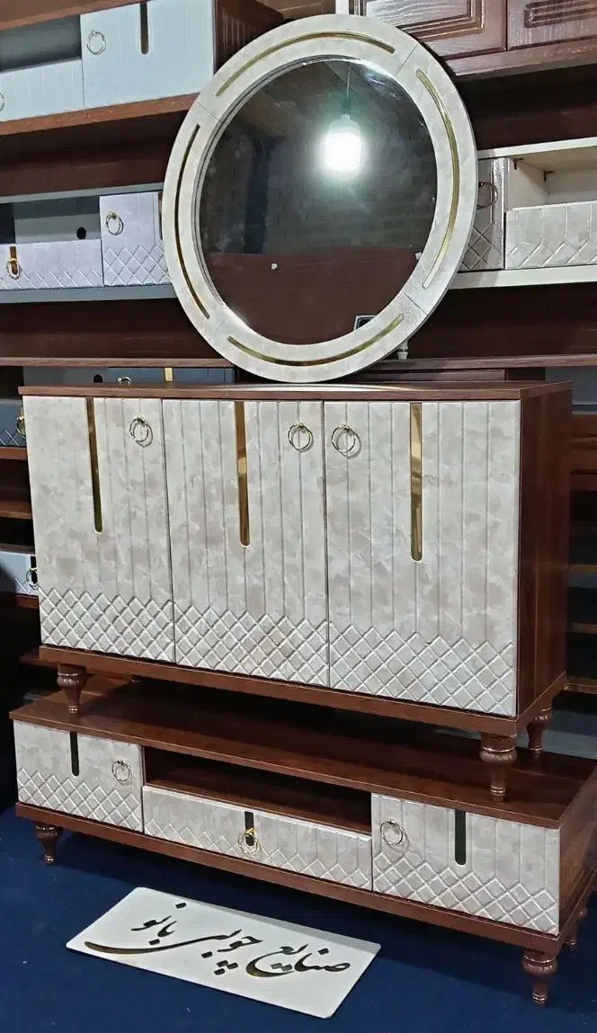 کد ۷۷۰۰ میزتلویزیون کنسول با آینه ست هم دیگه 7700|بوفه، ویترین، کنسول|قم, قلعه کامکار|دیوار