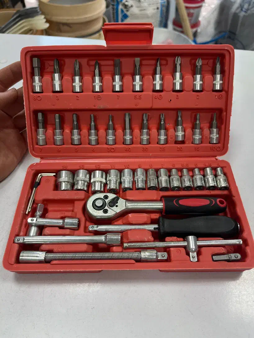 جعبه بکس ۴۶ پارچه قیمت مناسب ابزار|ابزارآلات|رشت, آب و برق|دیوار