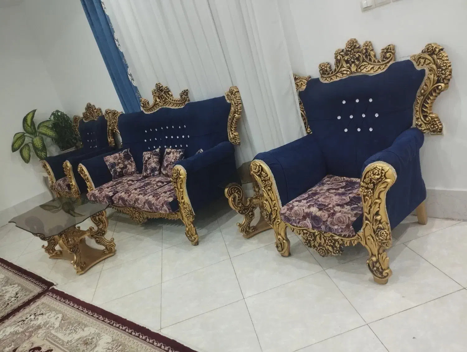 مبل سلطنتی ۱۱نفره|مبلمان خانگی و میز عسلی|سنندج, |دیوار