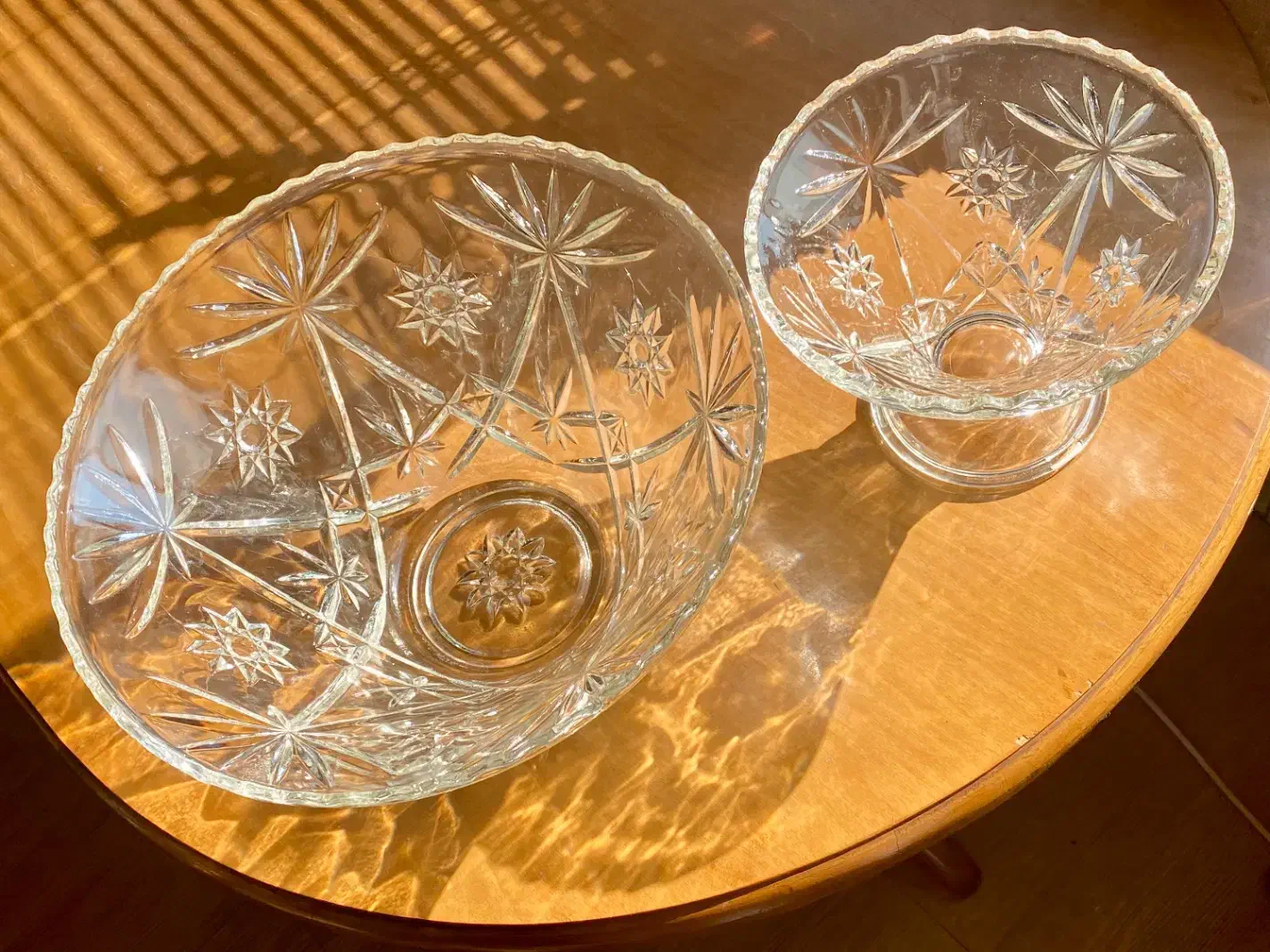 پانچ کریستال آمریکایی ستاره anchor Hocking قدیمی|کلکسیون اشیاء عتیقه|تهران, اکباتان|دیوار