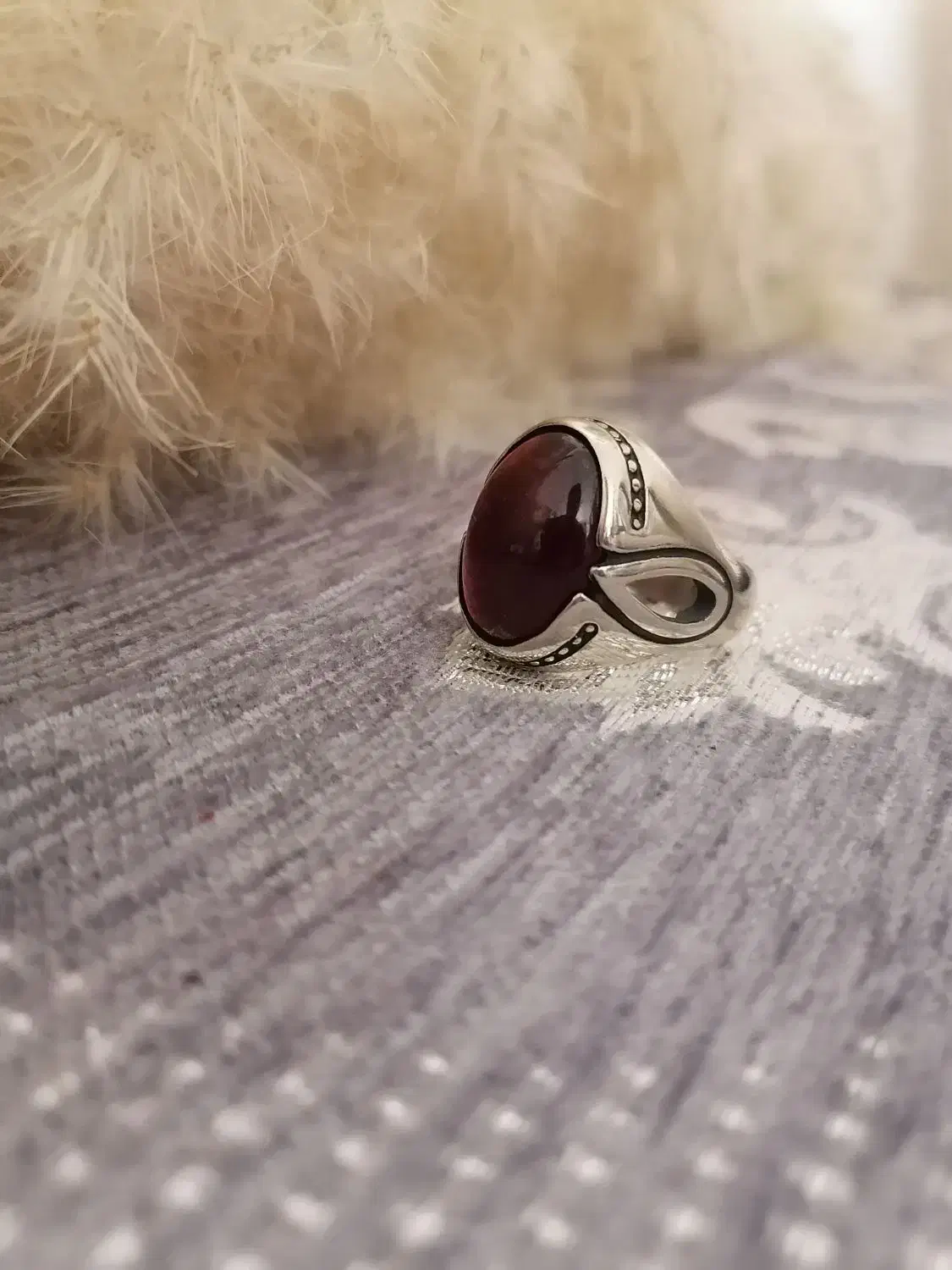 انگشتر یاقوت گارنت اصل|جواهرات|آذرشهر, |دیوار