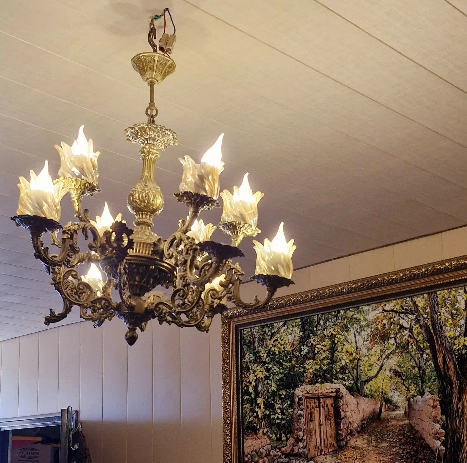 لوستر ۶شاخه برنز|لوستر و چراغ آویز|اصفهان, امیرعرب|دیوار