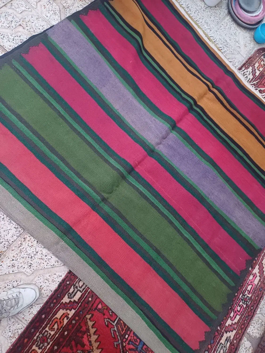 گلیم|گلیم، جاجیم، گبه|تبریز, |دیوار