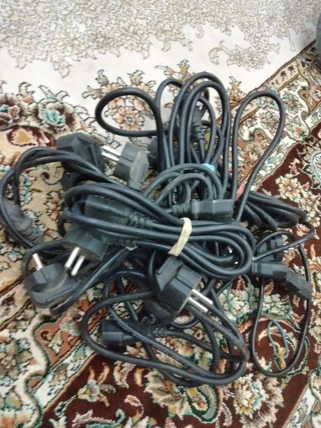 کابل برق پاور کامپیوتر کابل تصویر آداپتور|قطعات و لوازم جانبی رایانه|پرند, فاز ۵|دیوار