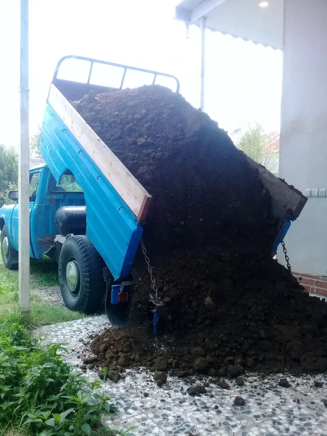 خاک باغچه کود حیوانی خاک برگ....|خدمات باغبانی و درختکاری|چاف و چمخاله, |دیوار