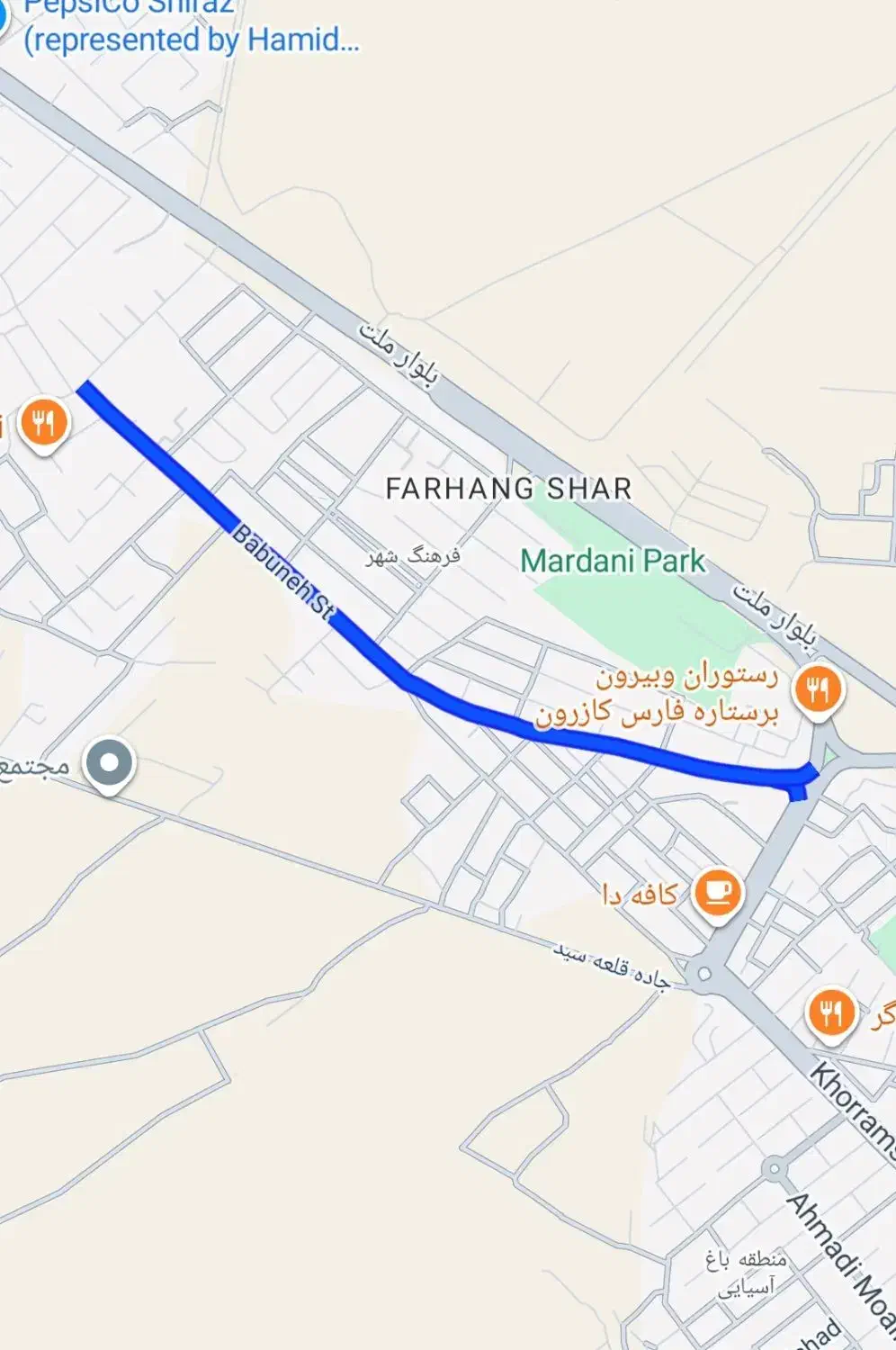 زمین تجاری نقلی بر خیابون بابونه|فروش زمین و ملک کلنگی|کازرون, |دیوار