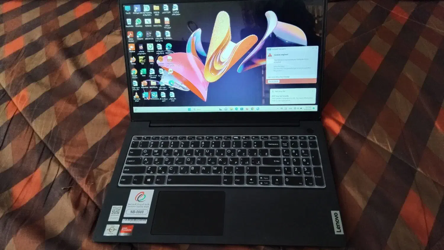 لپ تاپ لنوو lenovo v15 نسل ۱۳ در حد اک|رایانه همراه|مشهد, کوشش|دیوار