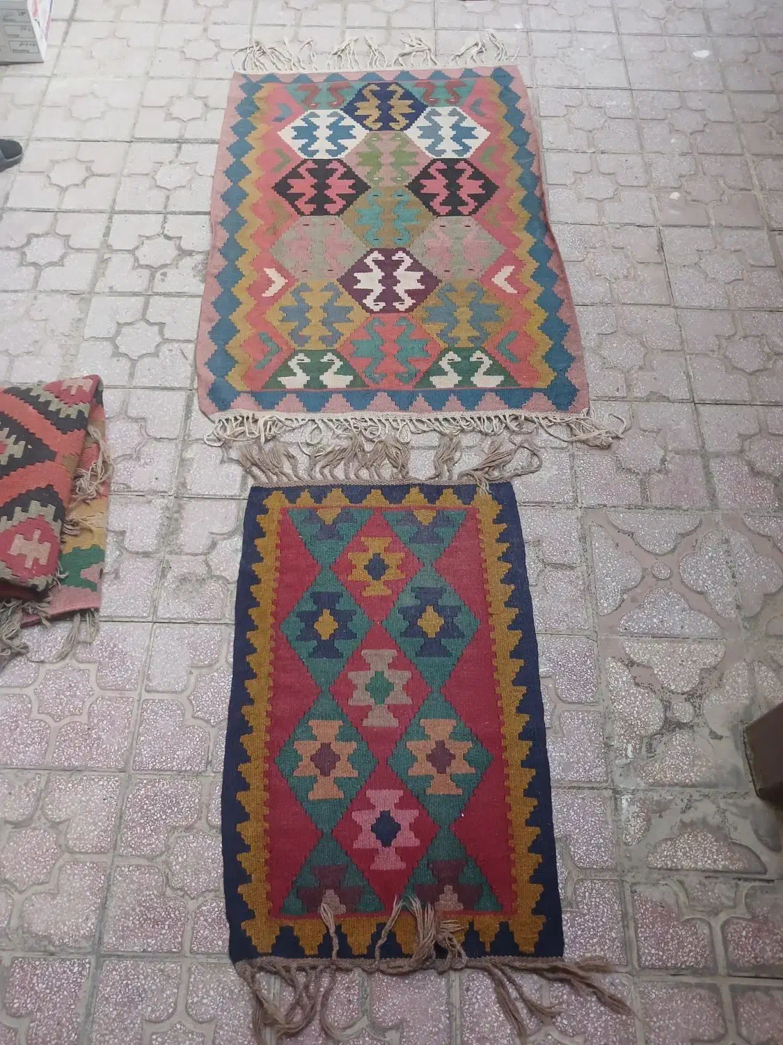 گلیم|گلیم، جاجیم، گبه|همدان, |دیوار