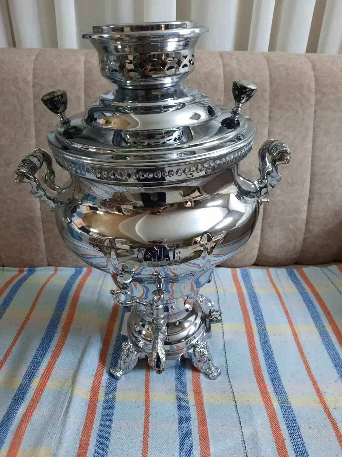 سماورپایه گازسوز۱۰لیتری نو|سماور، چایساز، قهوهساز|اسلامشهر, شهرک قائمیه|دیوار