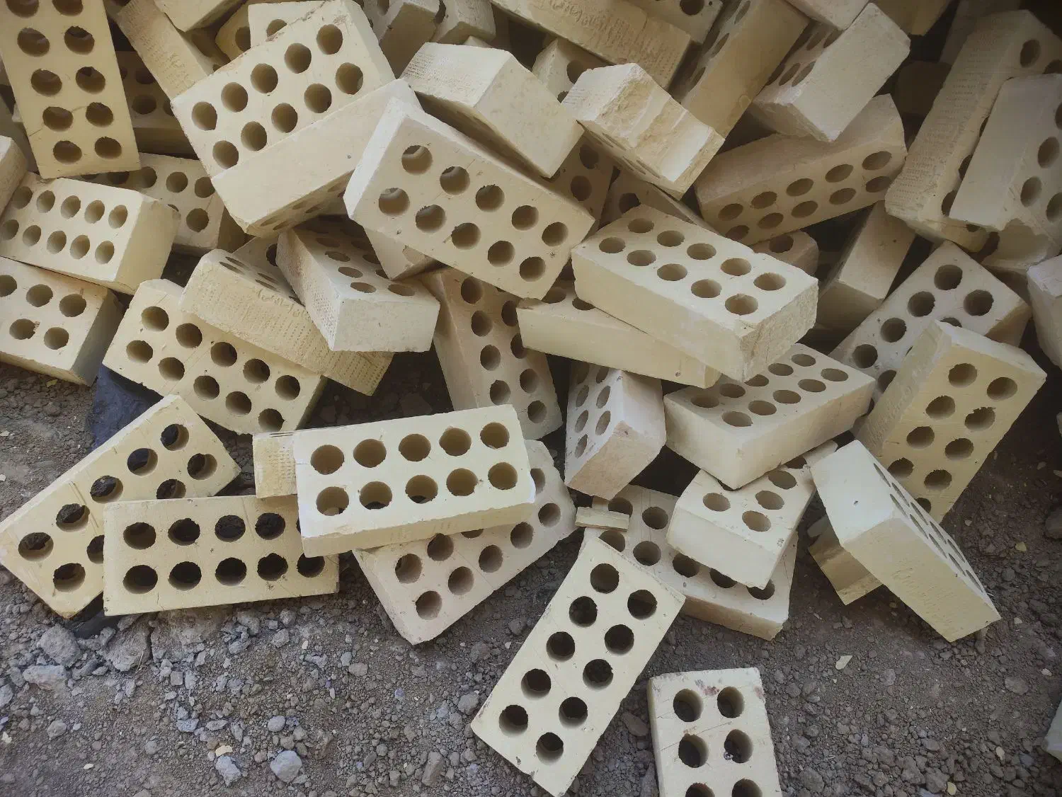 انواع آجر ده سوراخ|مصالح و تجهیزات ساختمان|آزادشهر, |دیوار