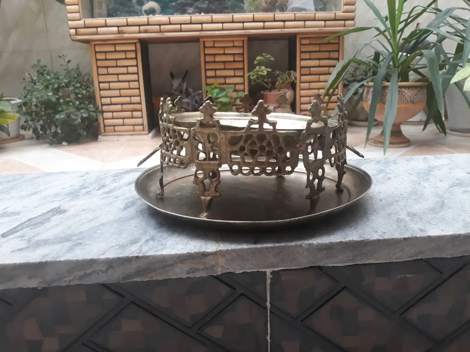 منقل برنج قدیمی قیمت ۴۵۰۰۰۰۰ تومان|کلکسیون اشیاء عتیقه|کرمانشاه, |دیوار