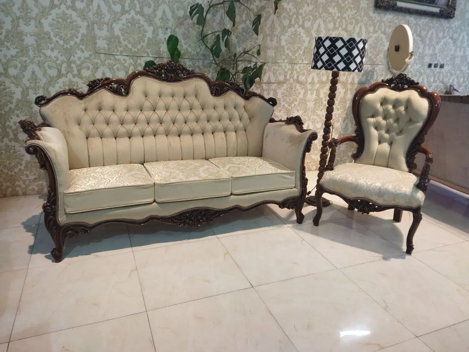 مبل سلطنتی مدل آراد|مبلمان خانگی و میز عسلی|قم, شاه ابراهیم|دیوار