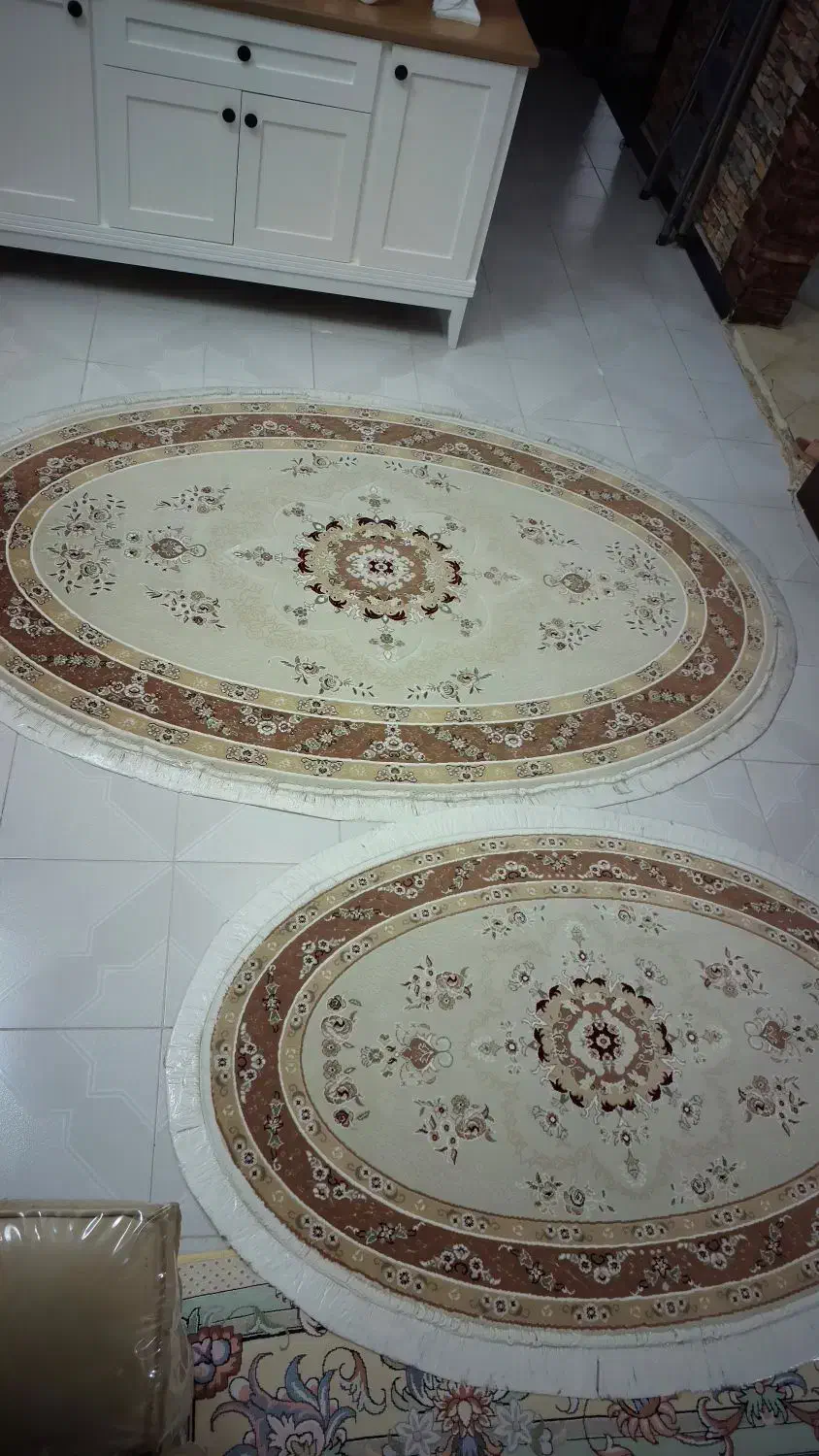 دوعدد فرش بیضی|فرش|تهران, شهرک پرواز|دیوار