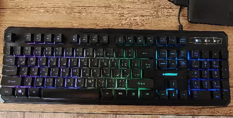 کیبورد کیمینک گرین|قطعات و لوازم جانبی رایانه|کاشان, پشت شهربانی|دیوار