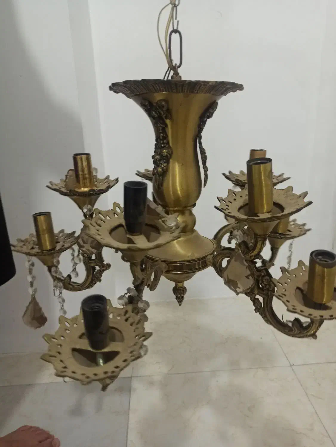 لوستر برنز|لوستر و چراغ آویز|محمدیه-قزوین, |دیوار