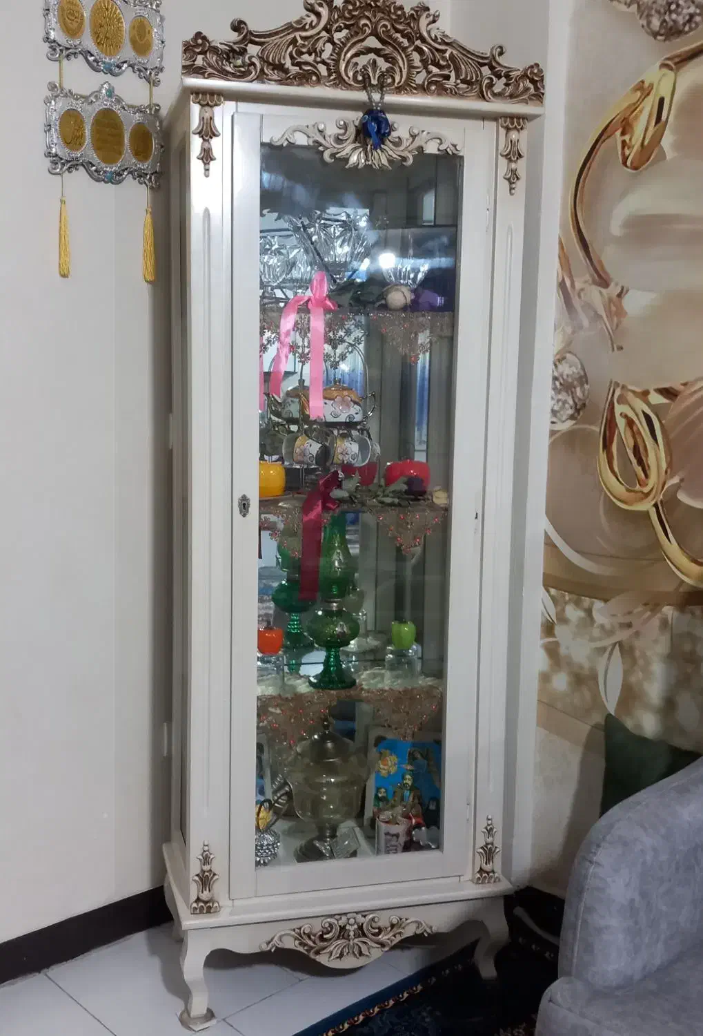 ویترین چوبی سالم|بوفه، ویترین، کنسول|پاکدشت, پاکدشت (مامازند)|دیوار