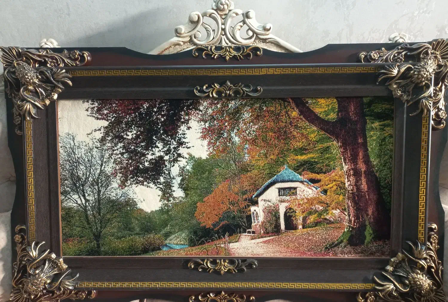 تابلوفرش|تابلو فرش|ری, دولت‌آباد|دیوار