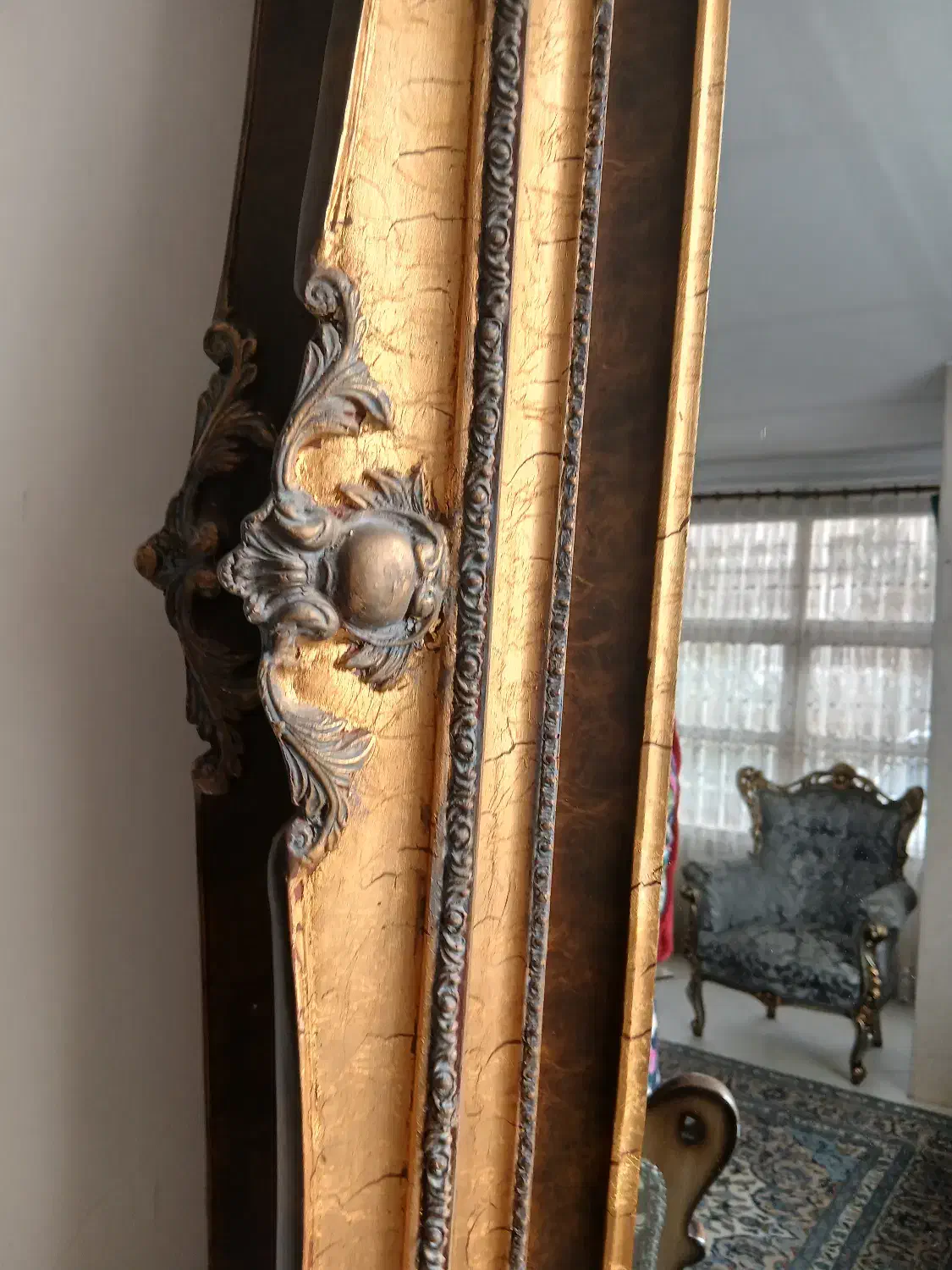 آینه تمام قدی ورق طلا|آینه|کرج, کرج نو|دیوار