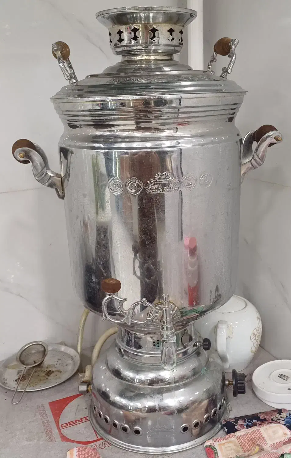 سماور استیل گازی رستورانی ۲۰ لیتری|سماور، چایساز، قهوهساز|لاهیجان, انقلاب|دیوار