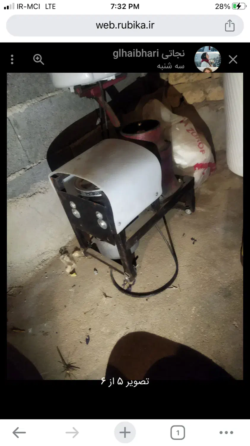 خامه گیر یا چرخ شیر آلفا سوئیس (برقی)|ماشینآلات صنعتی|بجنورد, |دیوار