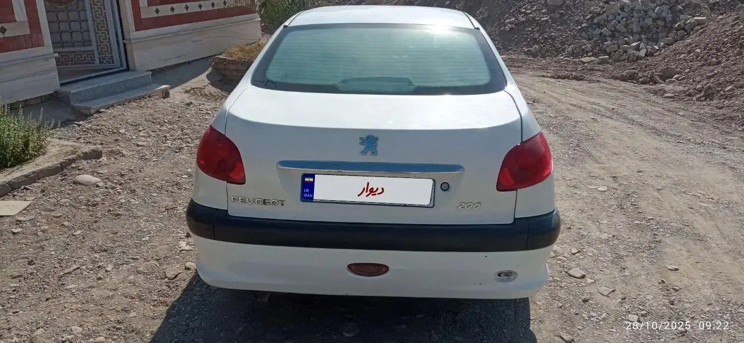 فروش پژو ۲۰۶ تیپ ۵ مدل ۸۸|خودرو سواری و وانت|بمپور, |دیوار