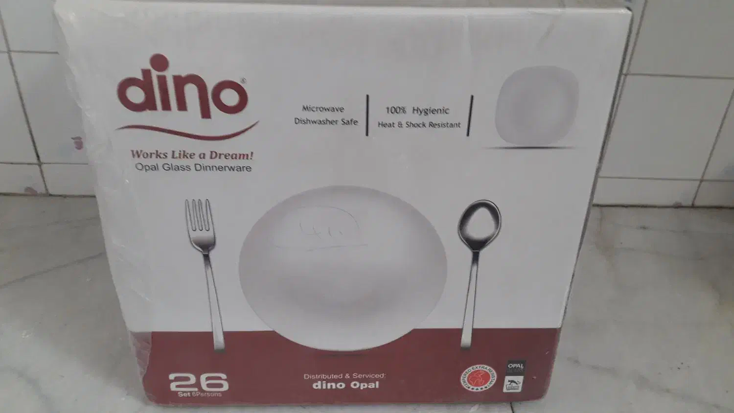 سرویس ۲۶ پارچه اپال گرد کلاسیک دینو|ظروف سرو و پذیرایی|کرمان, |دیوار