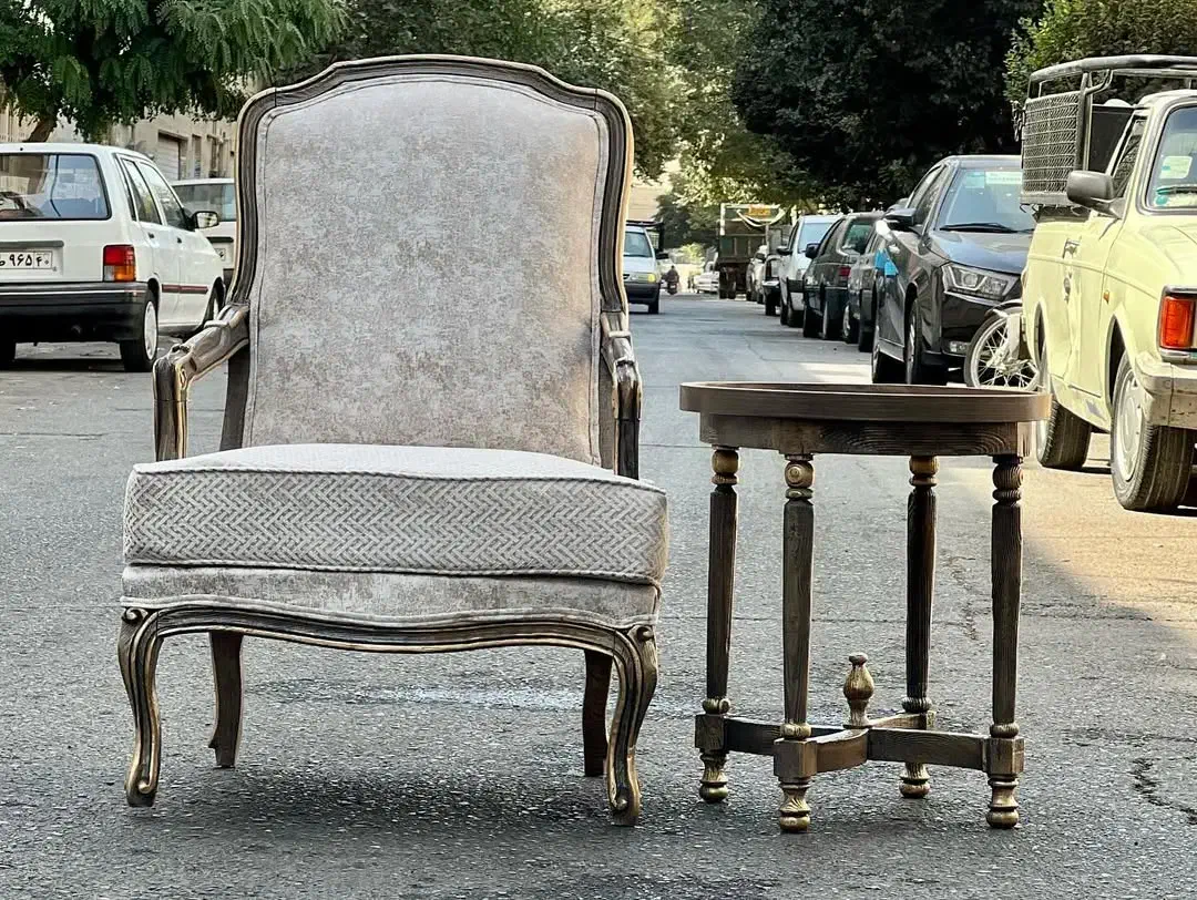 سرویس مبلمان کلاسیک مدل فرانسوی|مبلمان خانگی و میز عسلی|شاهدشهر, |دیوار