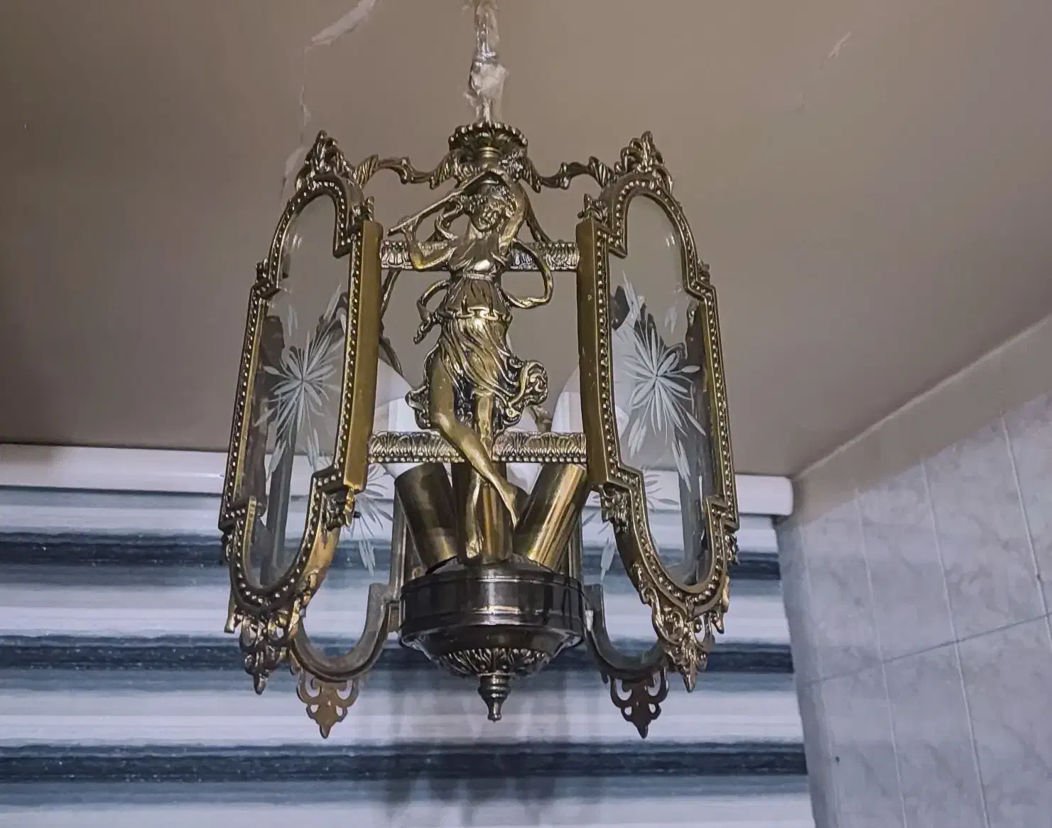 لوستر برنج و دیوار کوب|لوستر و چراغ آویز|ری, اقدسیه|دیوار