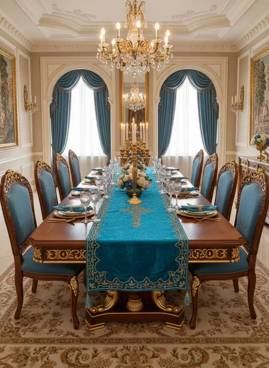 رومیزی مخمل|پرده، رانر، رومیزی|کرج, گوهردشت|دیوار