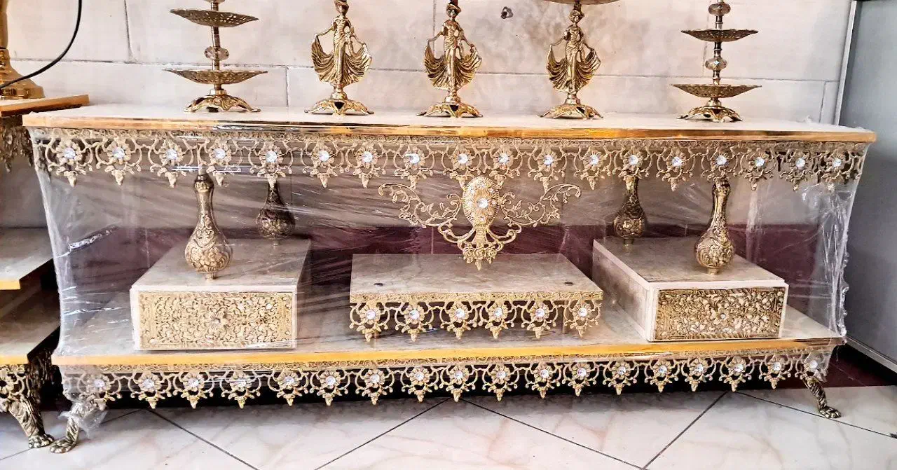 پا سماور سرویس کامل برنجی|صنایع دستی و سایر لوازم تزئینی|رباط‌کریم, شترخوار|دیوار