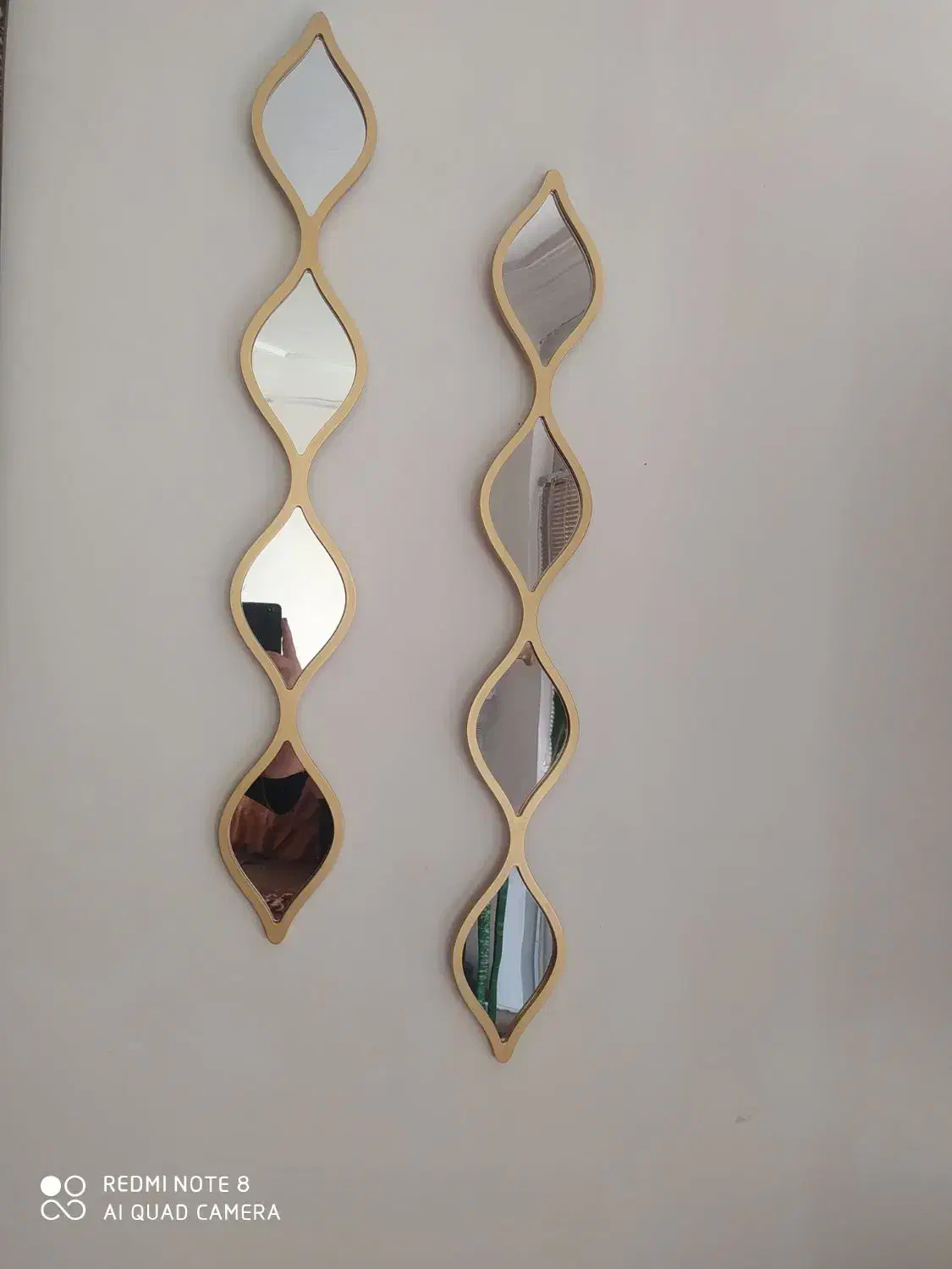 دو عدد آیینه دکوراتیو|صنایع دستی و سایر لوازم تزئینی|مشگین شهر, |دیوار