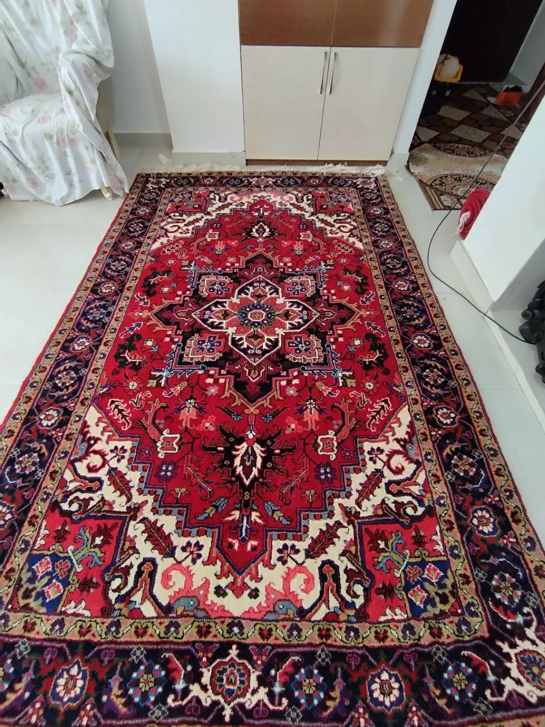 فرش هریس تاجری یک جفت  پرداخت شده|فرش|مراغه, |دیوار