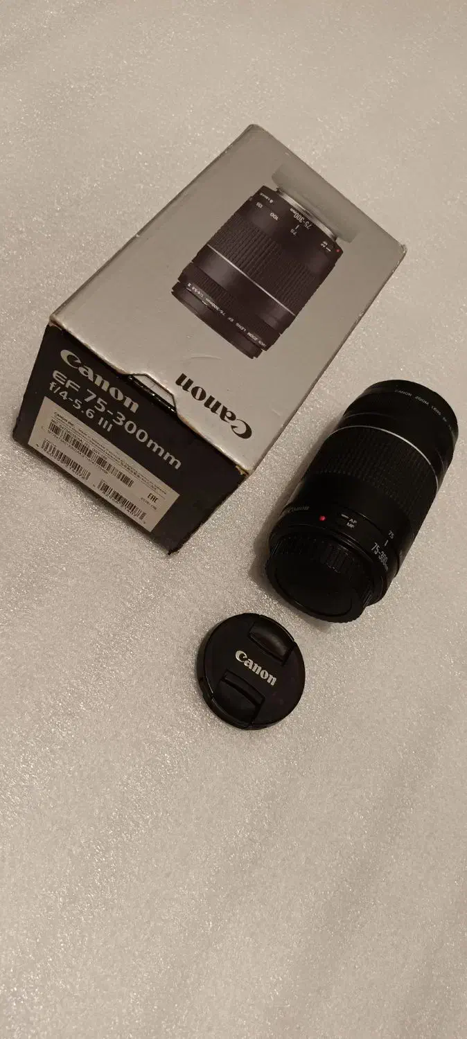 لنز ۳۰۰ ۷۵ کانن|دوربین عکاسی و فیلم‌برداری|تهران, صد دستگاه|دیوار