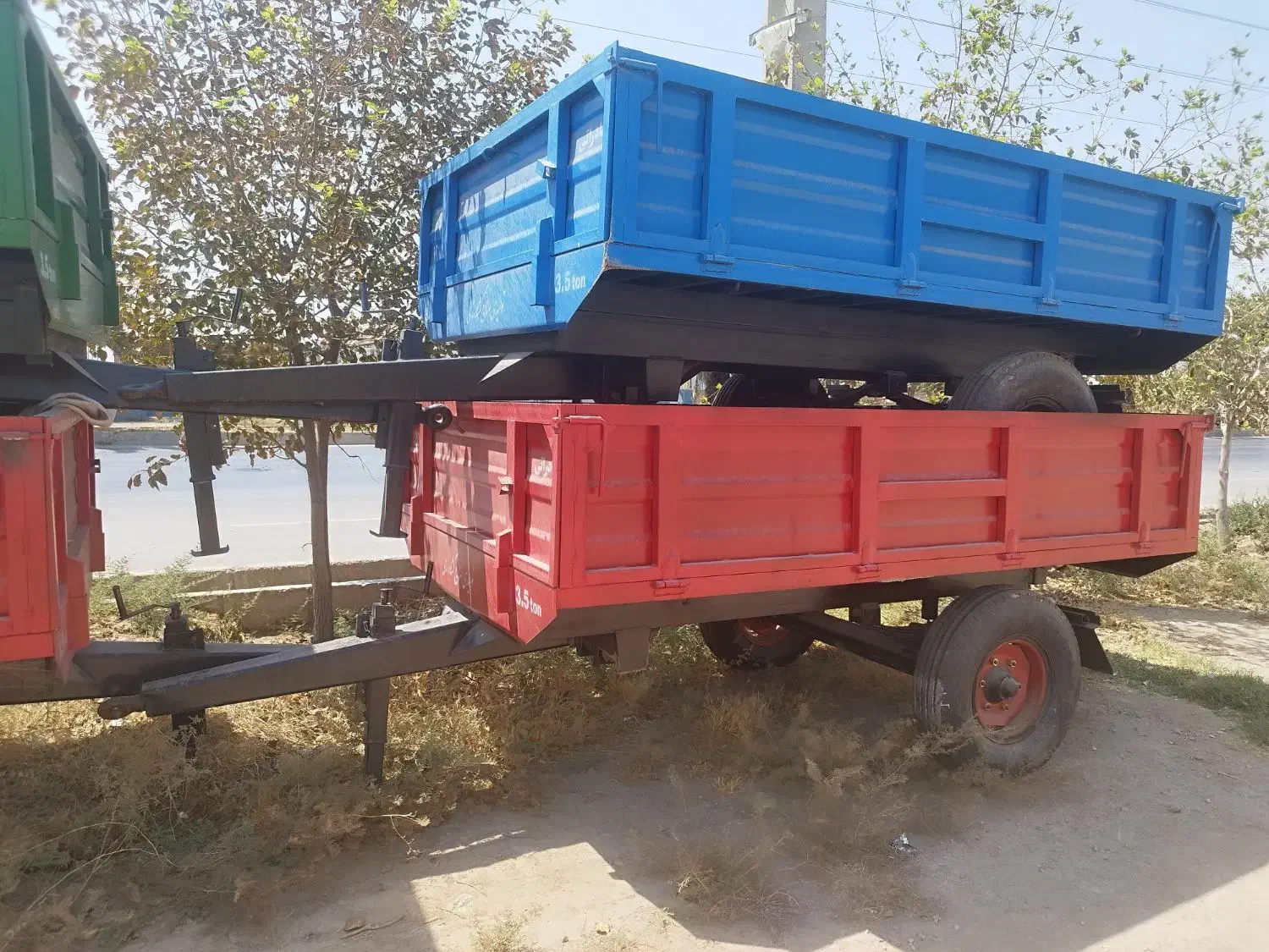 تریلی تراکتور 2چرخ و 4چرخ.2*3*4*8تن|ماشین‌آلات صنعتی|شیراز, سهل‌آباد|دیوار
