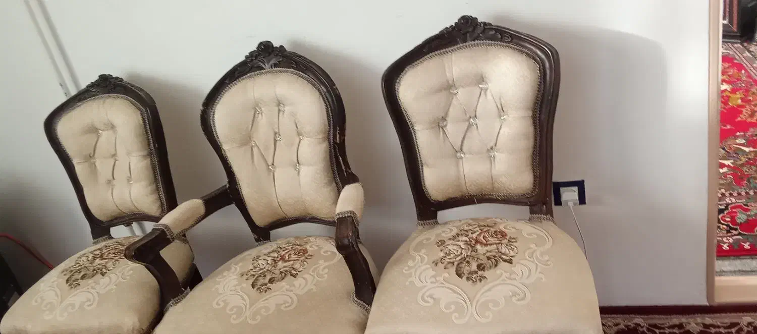 میز مبل 8 نفره و نهار خوری 6 نفره 4000000|مبلمان خانگی و میز عسلی|خزل, |دیوار