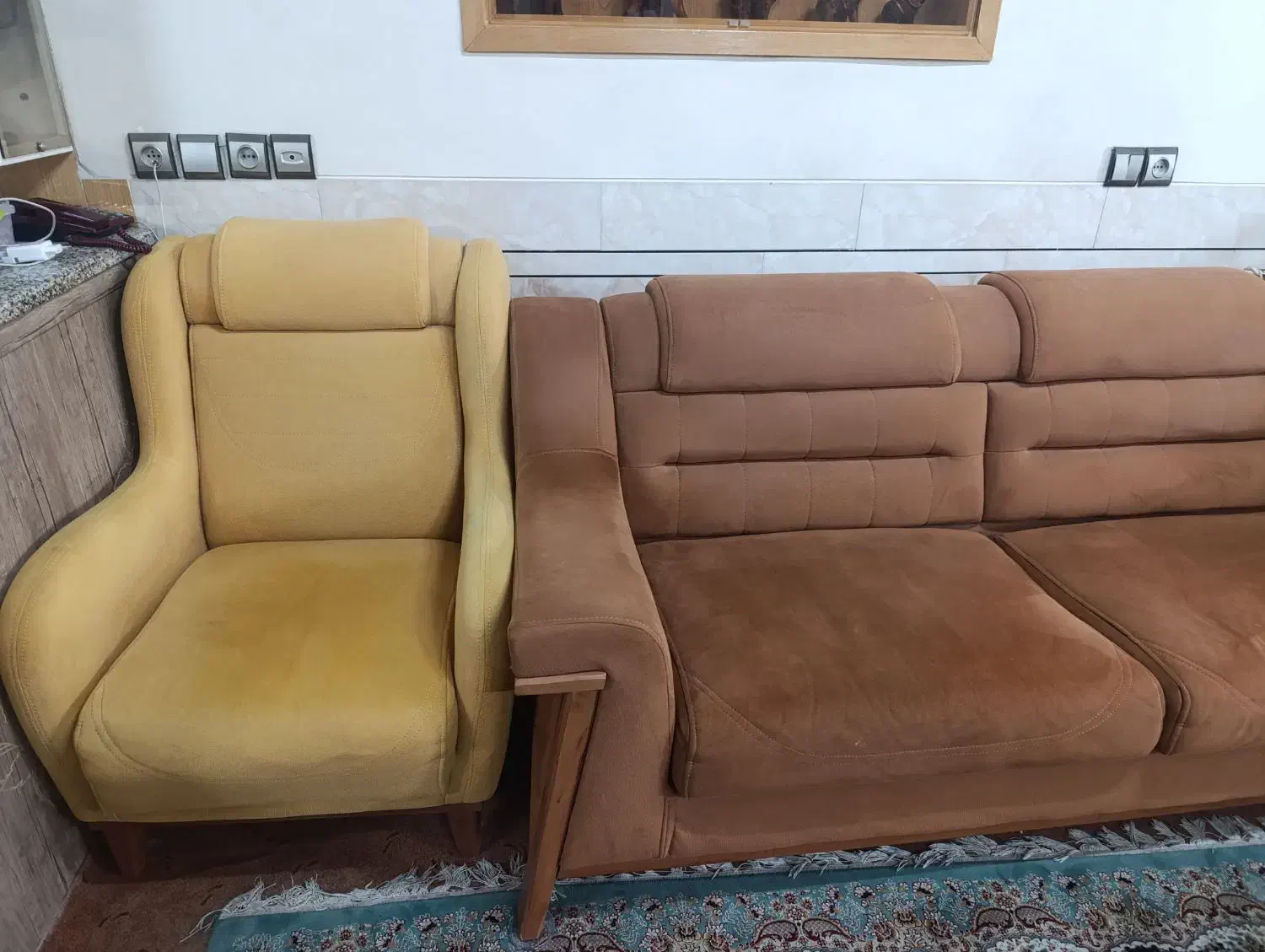 مبل راحتی|مبلمان خانگی و میز عسلی|نجفآباد, شیخ آباد|دیوار