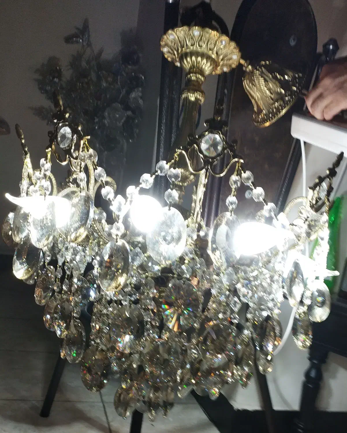 لوستر برنز اصل|لوستر و چراغ آویز|خرم‌آباد, |دیوار