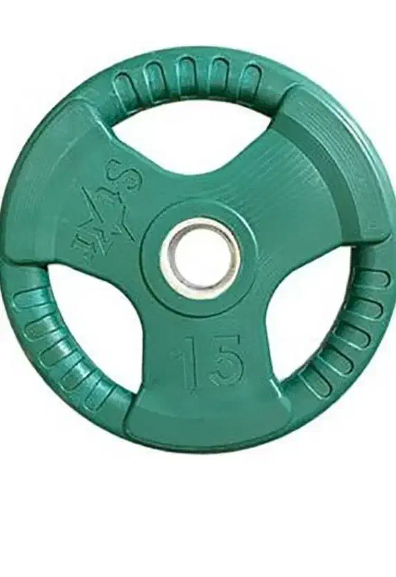 1عدد صفحه هالتر فرمانی رنگی سبز ۱۵ کیلوگرمی|تجهیزات ورزشی|تهران, حکیمیه|دیوار