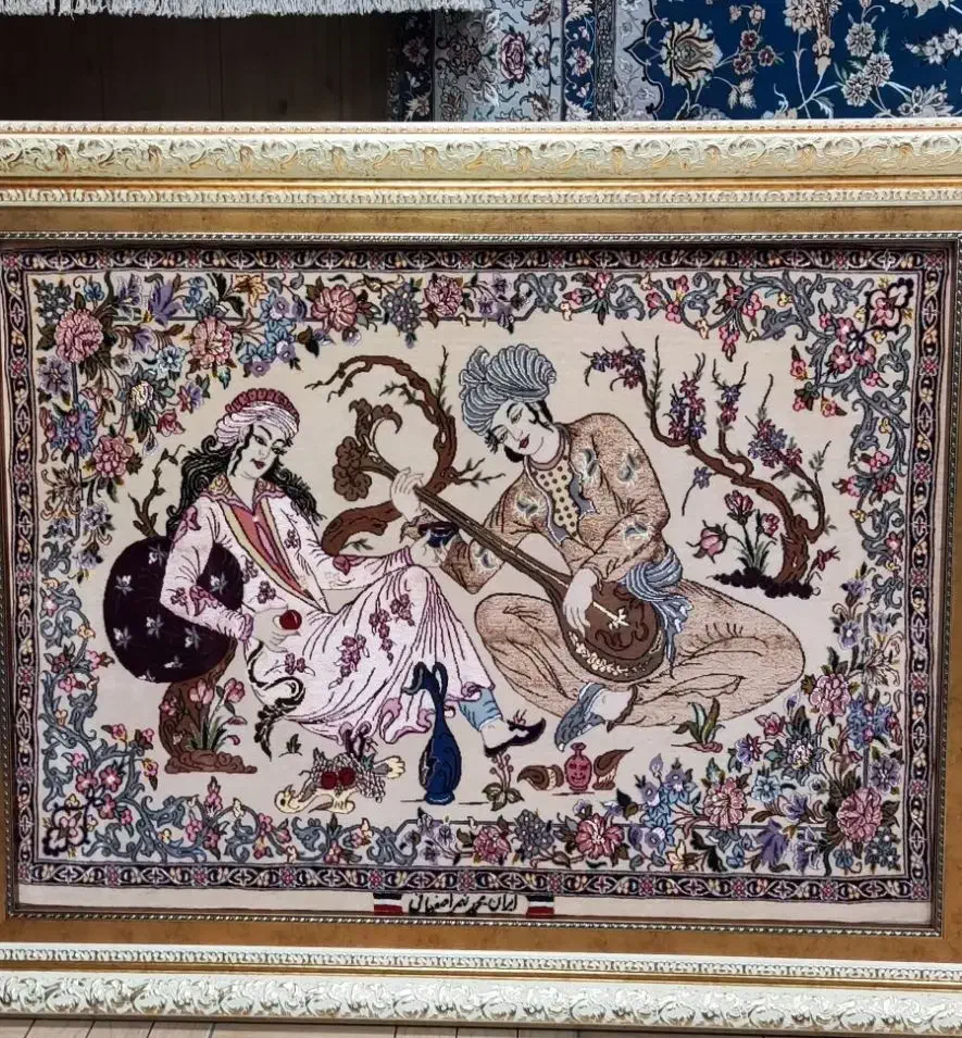 فرش و تابلو فرش دستباف چله ابریشم|فرش|تبریز, |دیوار